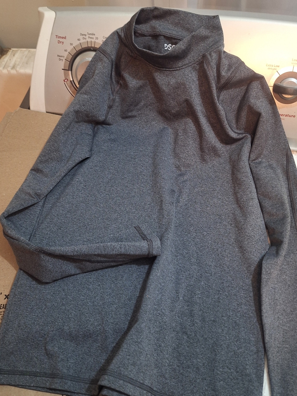 DSG Womens Dark Heather Gray Turtleneck Performance Sweater
